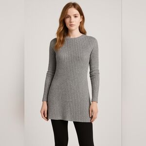 Madewell Charcoal Knit Long Thin Sweater